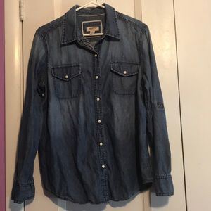 Classic blue jean shirt
